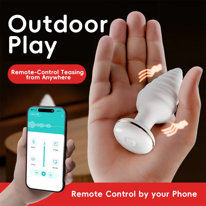 GALAKU Unicorn Heated Anal Plug with App Control – Silicone Smart Toy