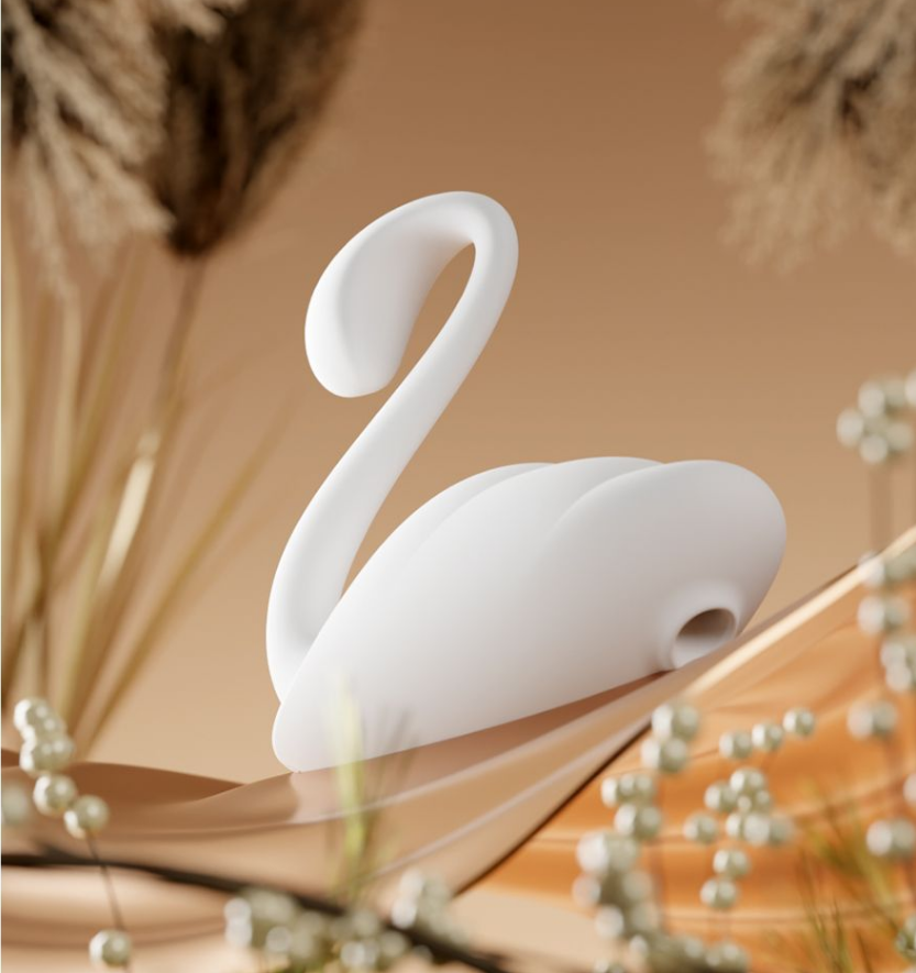 Swan Dual-Play App-Controlled Suction & Vibration Massager