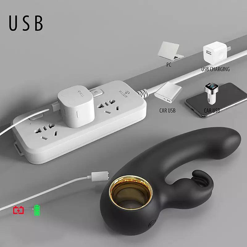 G-Punkt- und Klitoris-Vibrator mit Fingerfunktion, 9 Vibrationsmodi