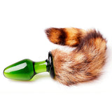 Fox Tail Glass Butt Plug Role Play Props