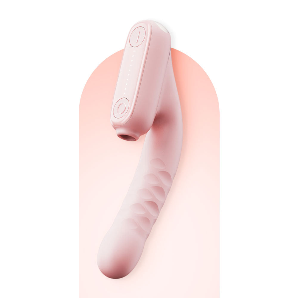 Light Whisper No.7 Heated Telescopic Vibrator Clitoris Sucking Massager