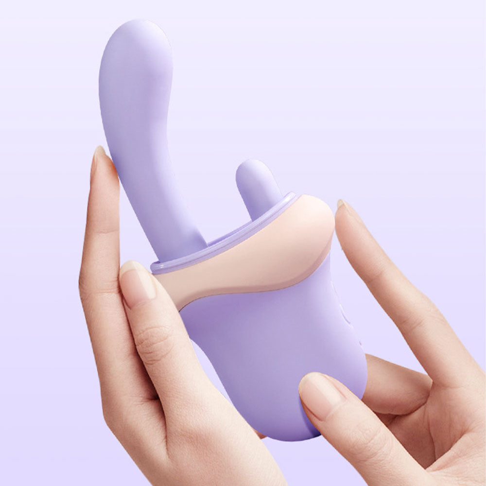 Fancy G-spot & Clitoral Licking Vibrator - LuxZena