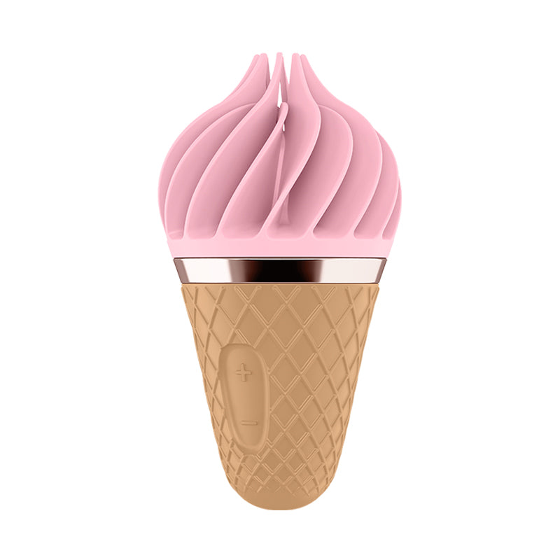 Satisfyer Ice Cream Vibrator Clitoral Stimulator with Twist-Off Flap