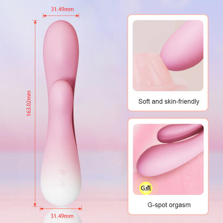 Soft Silicone Rabbit Vibrator G-Spot Stimulation