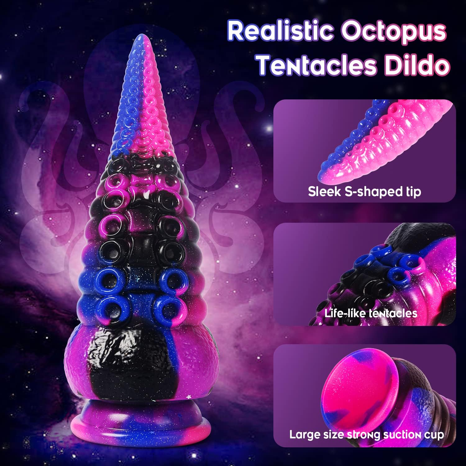 8.7 Inch Tentacle Dildo Large Butt Plug