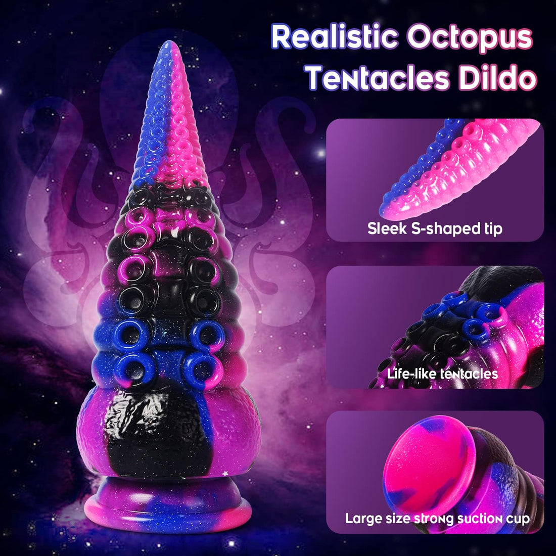 8.7 Inch Tentacle Dildo Large Butt Plug