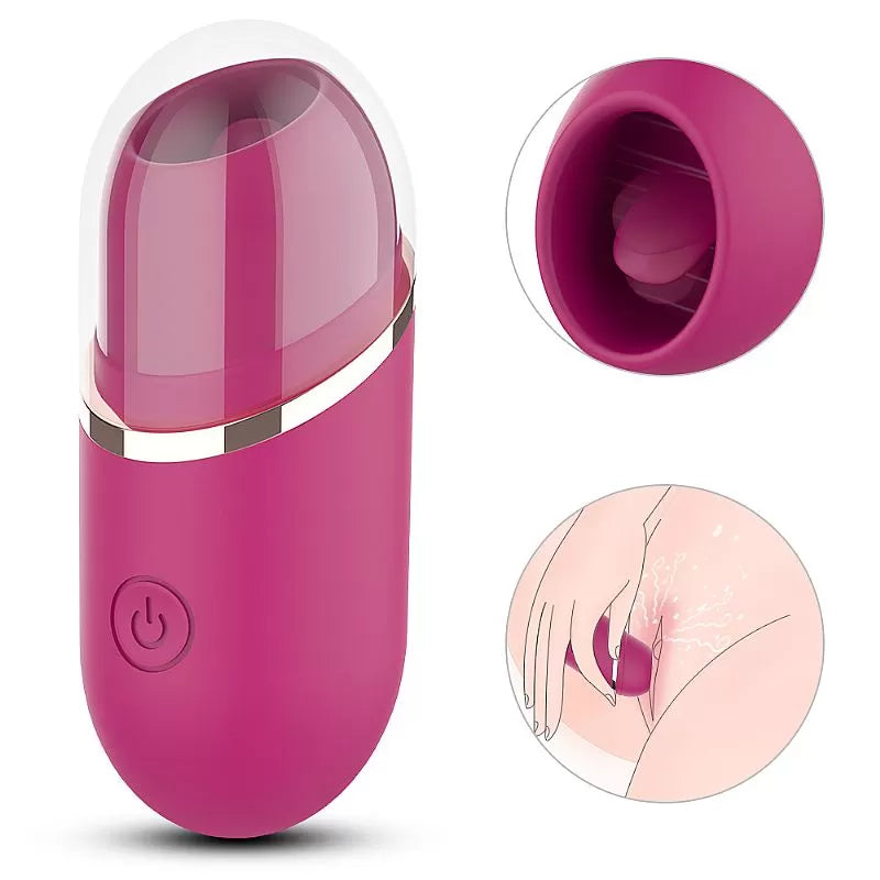 Female Tongue Licking Clitoris Vibrator Oral Sex Simulator