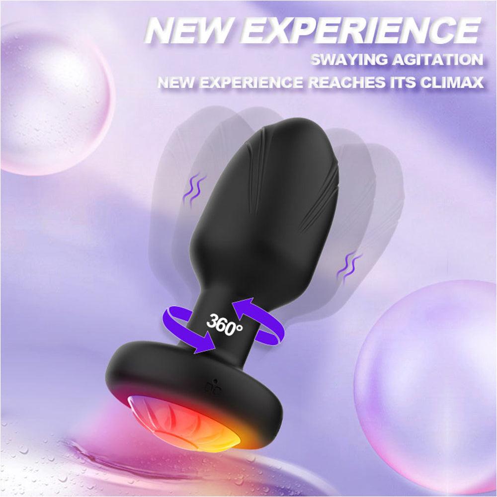 360 DEGREE Twist LIGHT UP Led Anal Plug