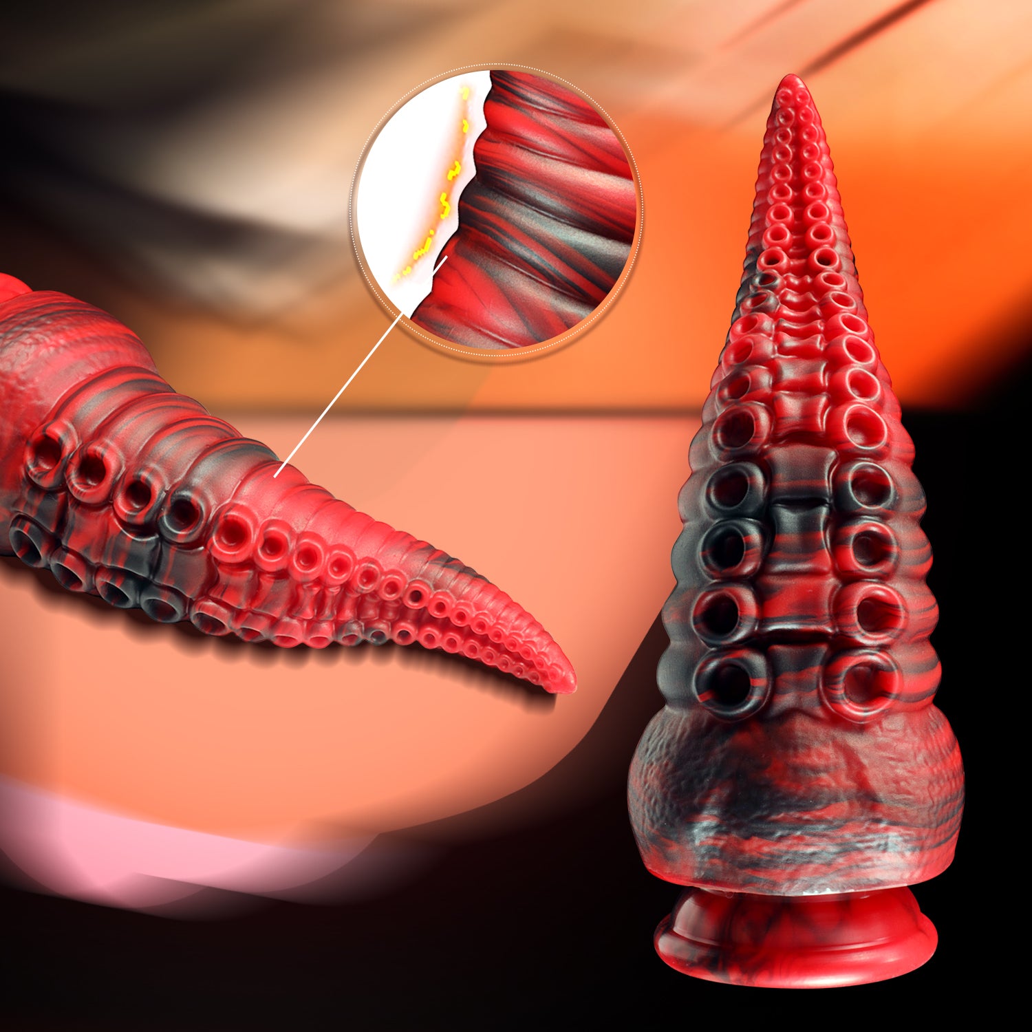 7.9 Inch Tentacle Realistic Dildo Huge Monster Butt Plug