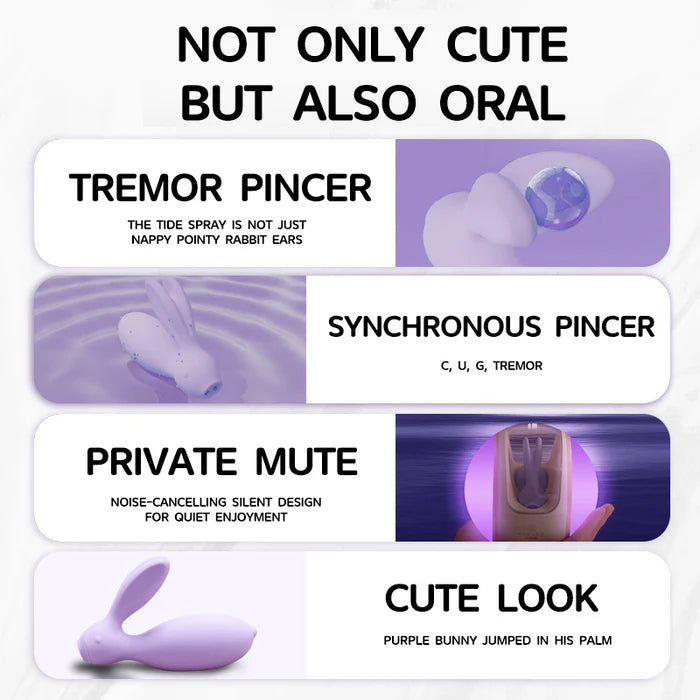 Wowyes 7C Plus App Control Night Light Bunny Vibrator