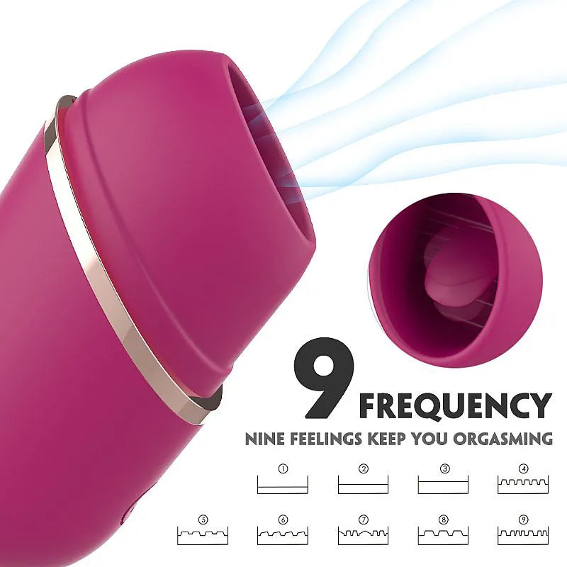 Female Tongue Licking Clitoris Vibrator Oral Sex Simulator