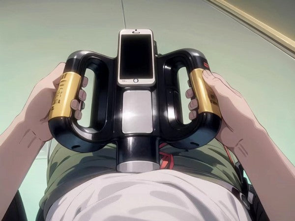 Double Handle Aircraft Cup Fully Automatic Retractable Rotating Male Masturbator