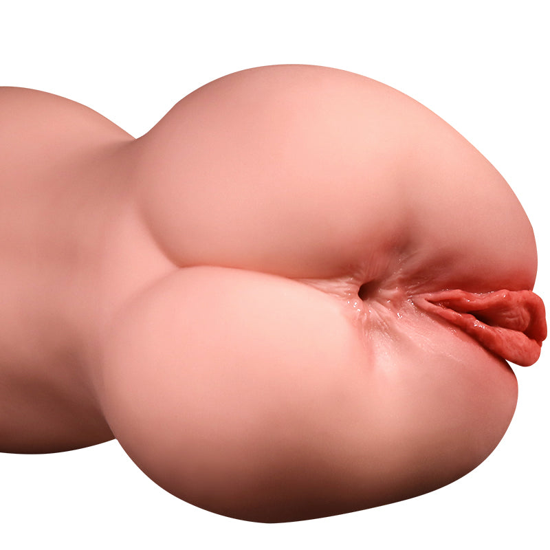 2 in 1 Masturbator Realistic Texture Vibrating Artificial Vagina