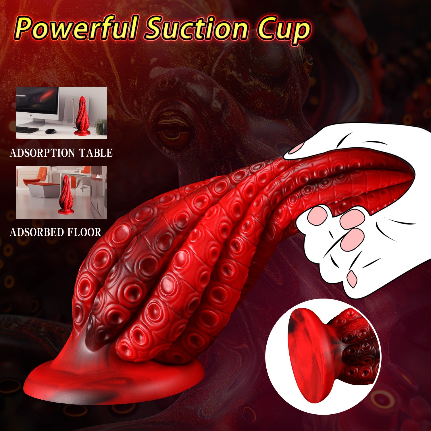 Extra Large Octopus Soft Anal Plug Masturbator