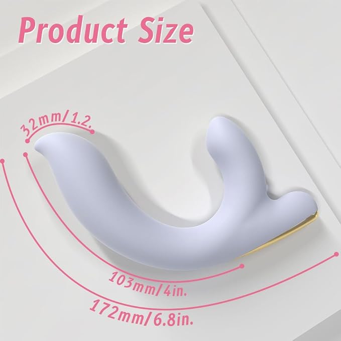 Soft Vibrator Female Dual Vibration Masturbator G-spot Stimulator