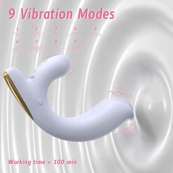 Sanfter Vibrator für Frauen mit doppelter Vibration, Masturbator, G-Punkt-Stimulator