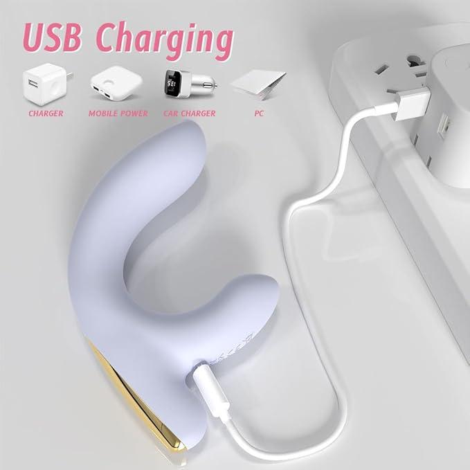 Sanfter Vibrator für Frauen mit doppelter Vibration, Masturbator, G-Punkt-Stimulator