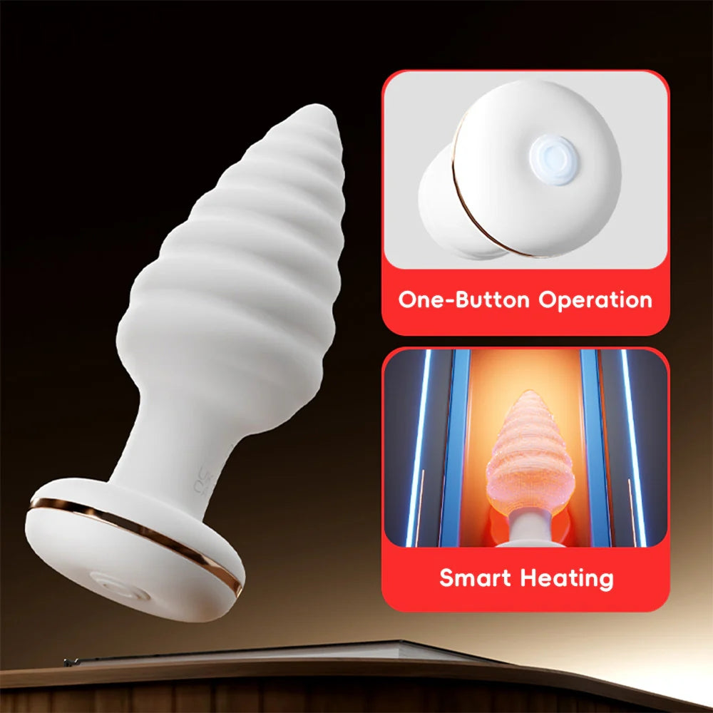 GALAKU Unicorn Heated Anal Plug with App Control – Silicone Smart Toy