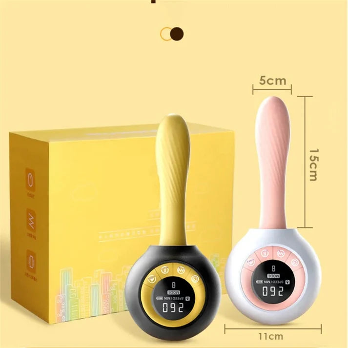 Wireless Remote Control Heated Thrust Vibrator