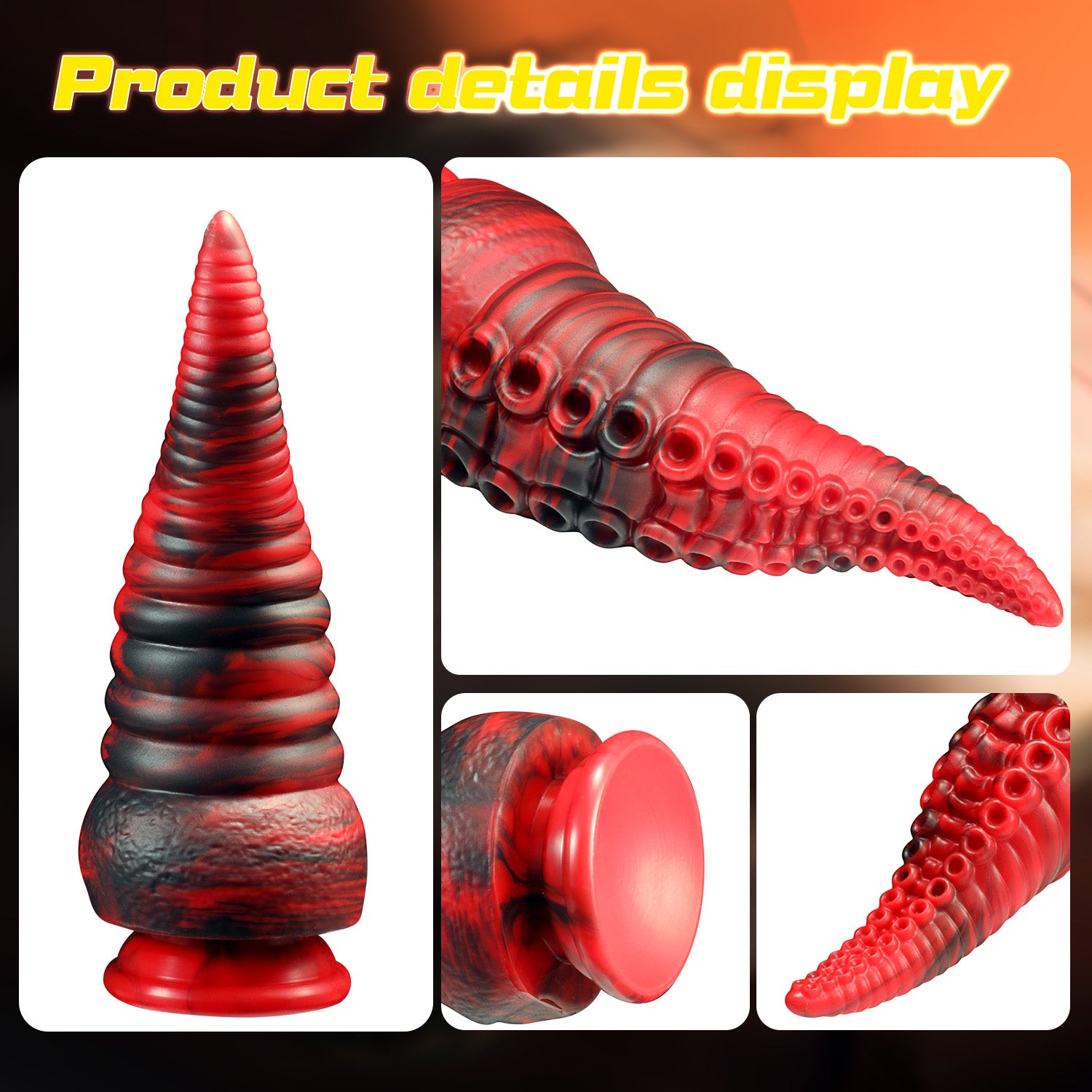 7.9 Inch Tentacle Realistic Dildo Huge Monster Butt Plug