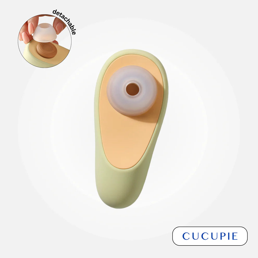 CUCUPIE Avocado 2.0 Dual Stimulation Suction & Tapping Massager