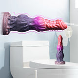 9.4 Inch Squirt Wolf Dildo with Powerful Suction Cup