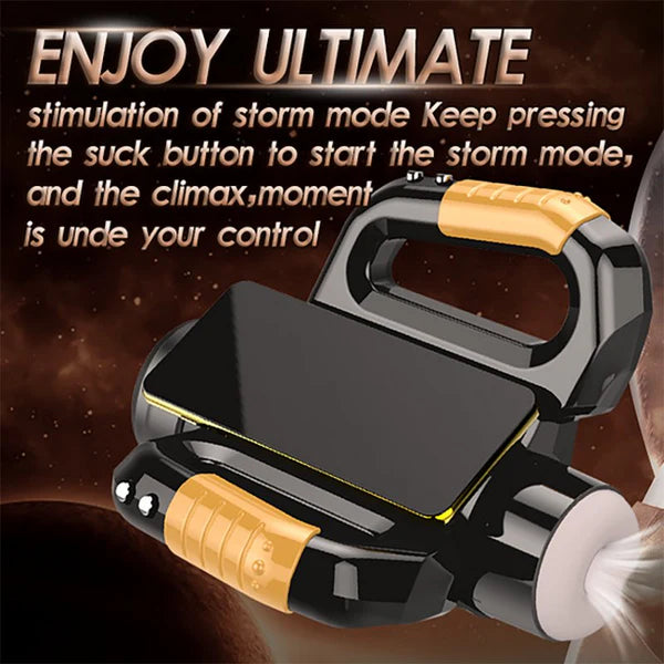 Double Handle Aircraft Cup Fully Automatic Retractable Rotating Male Masturbator