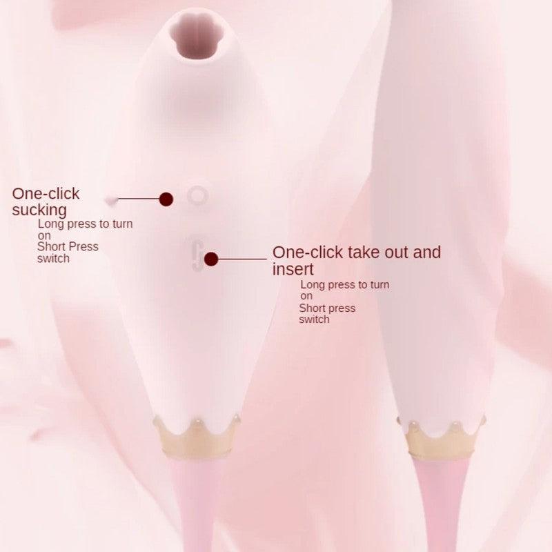 Meow Cannon Sucking Machine Massager 2 in 1 Double Head Massager