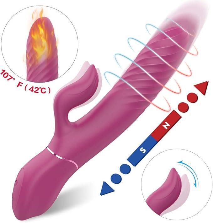 G-Punkt-Rabbit-Vibrator Pulsierender Stoßdildo