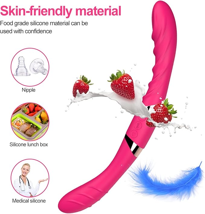 Double Head Silicone Dildo Female Vaginal Vibrator