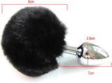 Rabbit Tail Anal Plug Role Play Suitable for Women