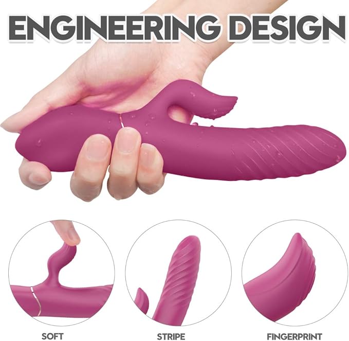 G-spot Rabbit Vibrator Pulsation Thrust Dildo