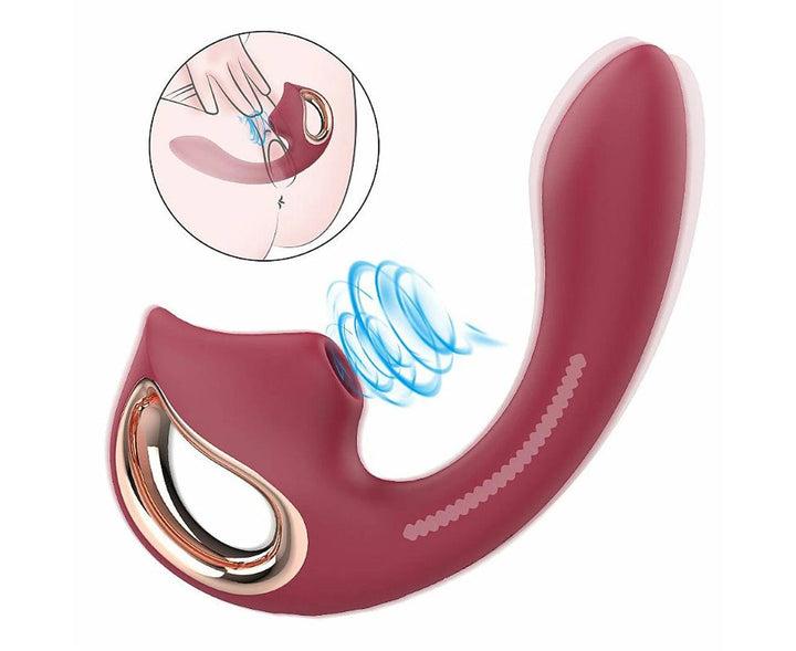 G-Punkt- und Klitoris-Saugvibrator für Frauen