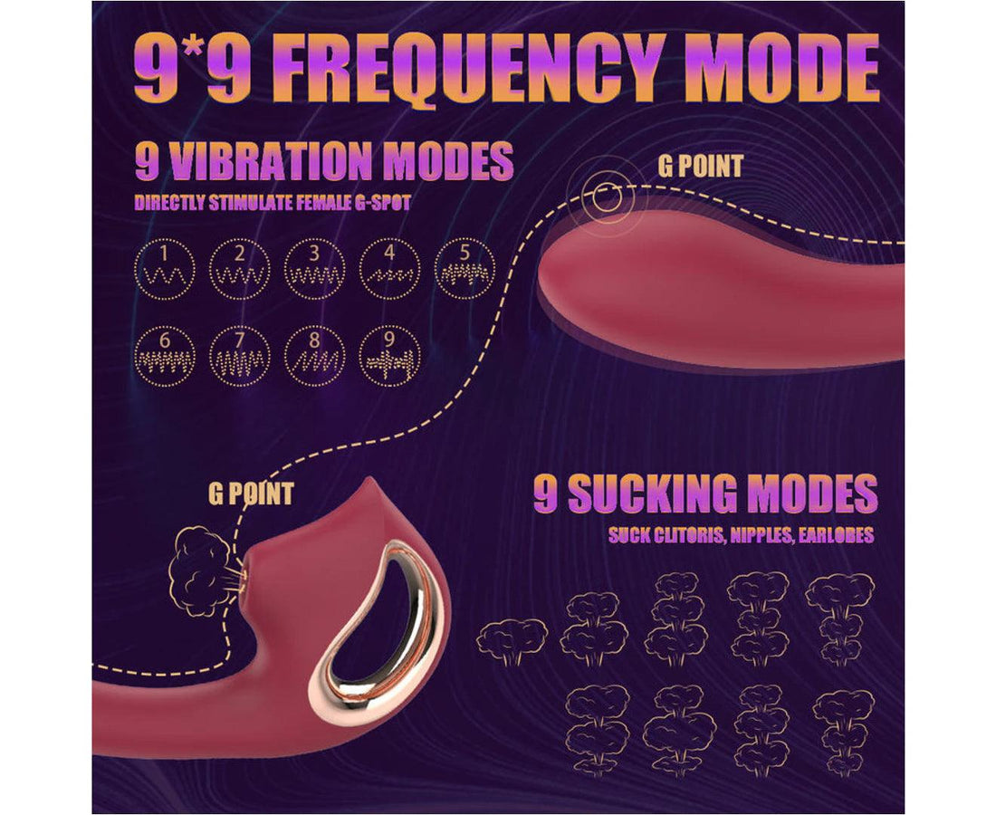 G-Punkt- und Klitoris-Saugvibrator für Frauen