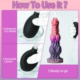 9.4 Inch Squirt Wolf Dildo with Powerful Suction Cup