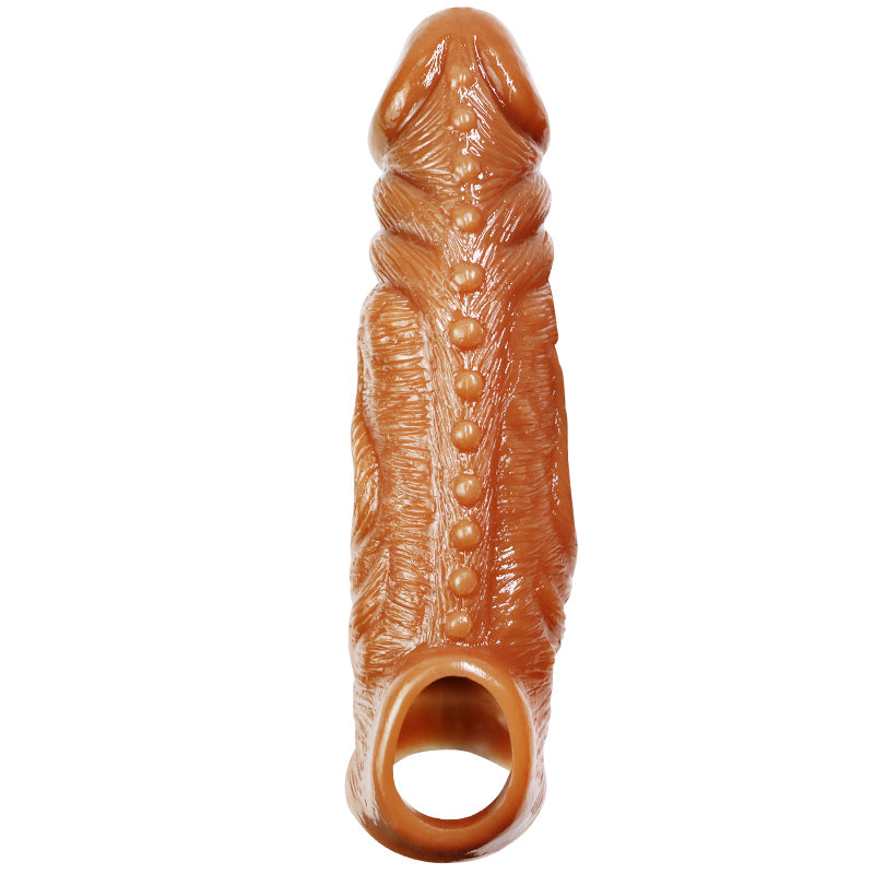 Reusable Penis Extender Male Vibrating Penis Sleeve