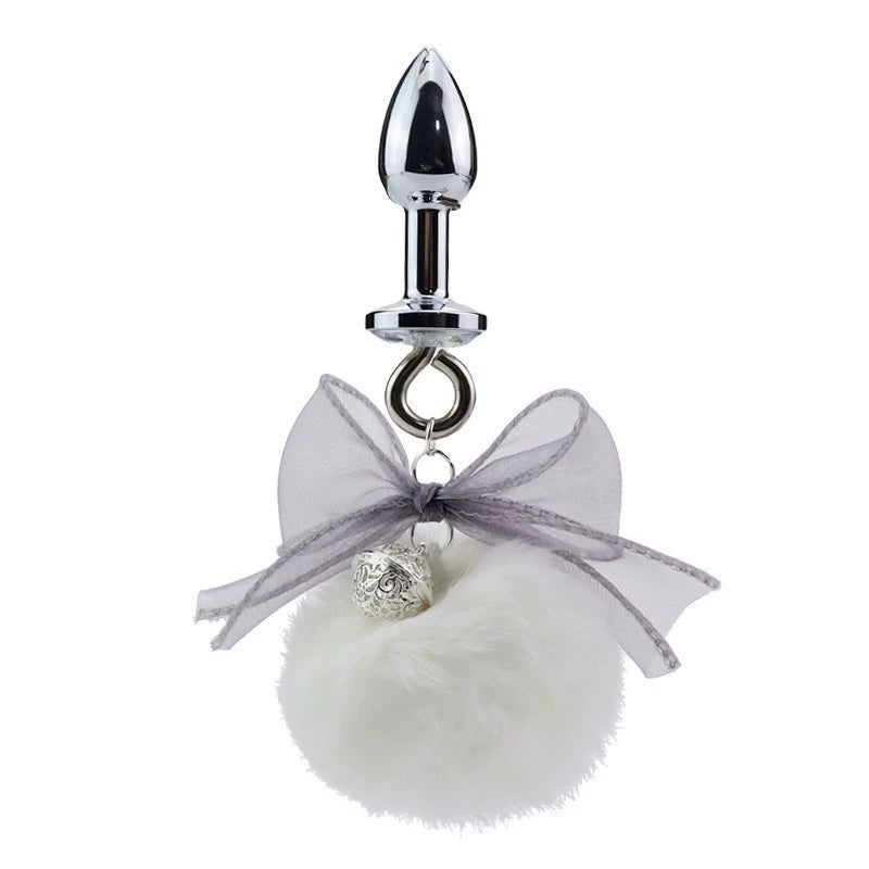 Fox Tail Anal Plug – Metal Plug with Realistic Fur, 4 Sizes