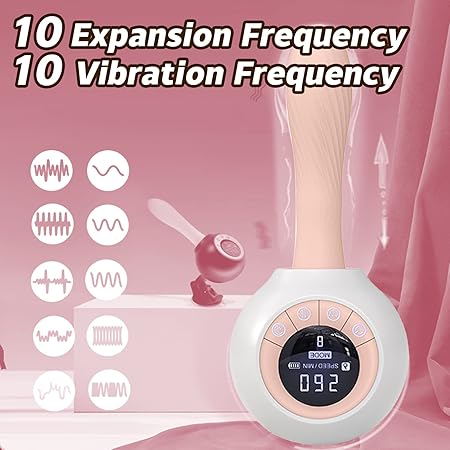 Wireless Remote Control Heated Thrust Vibrator