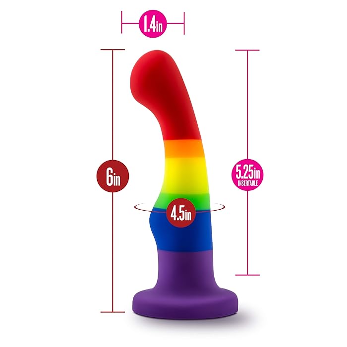 Blush Avant - Pride 1 Silicone Butt Plug G Spot Dildo Sex Toys