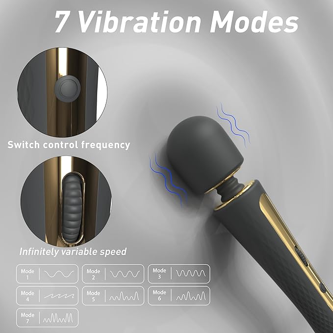 Handheld Massager - 7 Vibration Modes AV Wand Massager