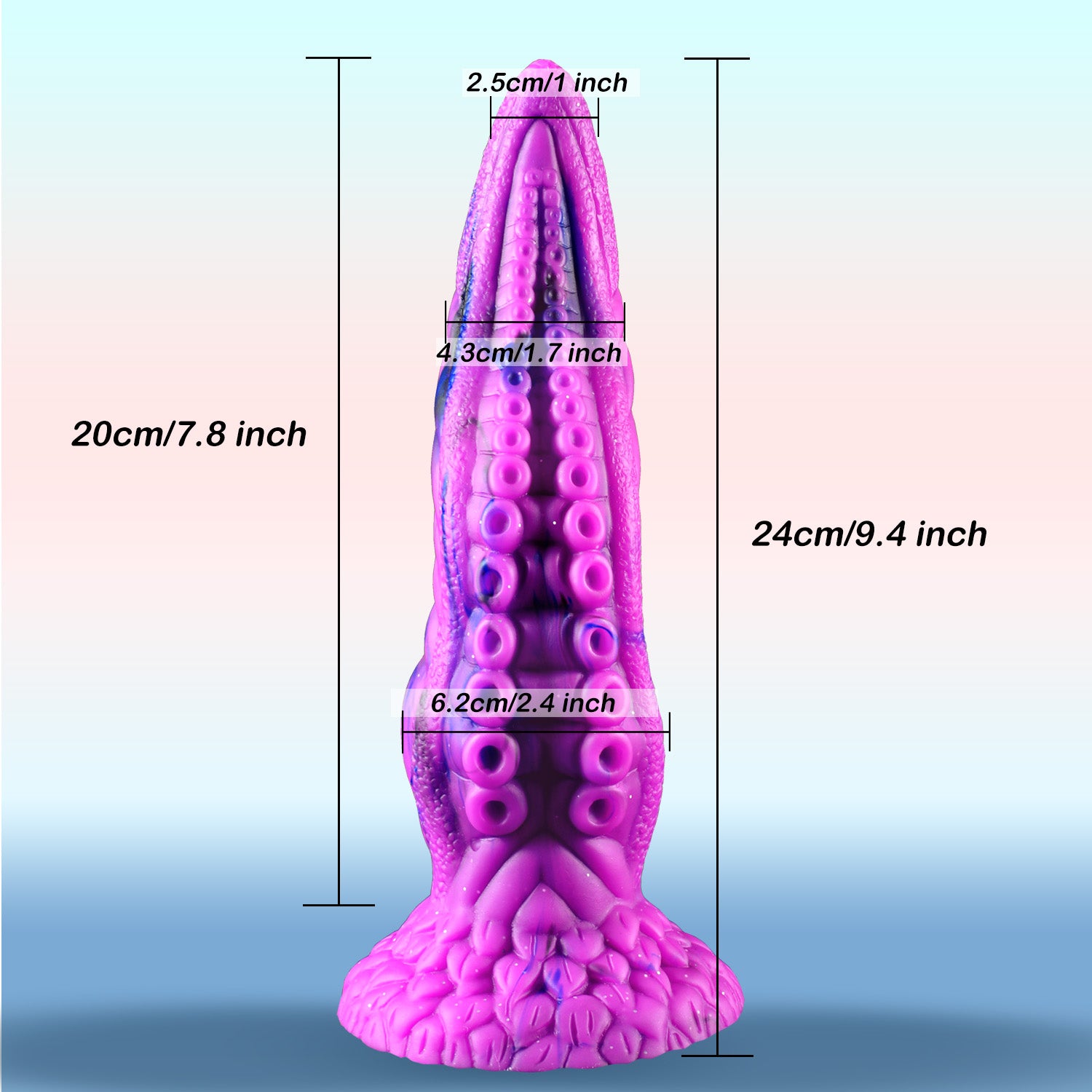 9.4 Inch Monster Dildo Octopus Dragon Dildo with Strong Suction Cup