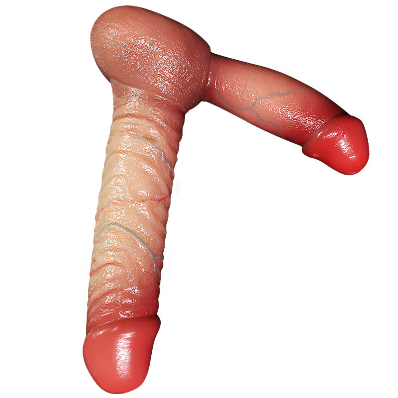 Double-headed Simulated Dildo Special-shaped Silicone Penis