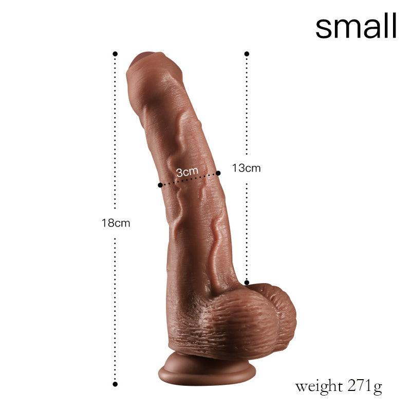 Artificial Foreskin Simulation Penis Soft Silicone Dildo