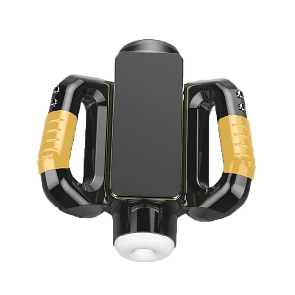Double Handle Aircraft Cup Fully Automatic Retractable Rotating Male Masturbator