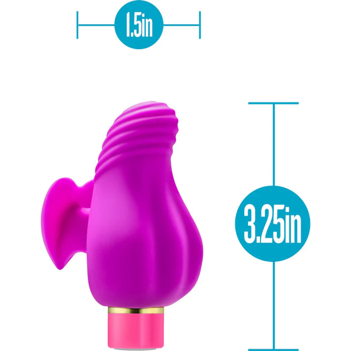 Rechargeable Waterproof Silicone Finger Clip Clitoral Vibrator