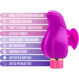 Rechargeable Waterproof Silicone Finger Clip Clitoral Vibrator