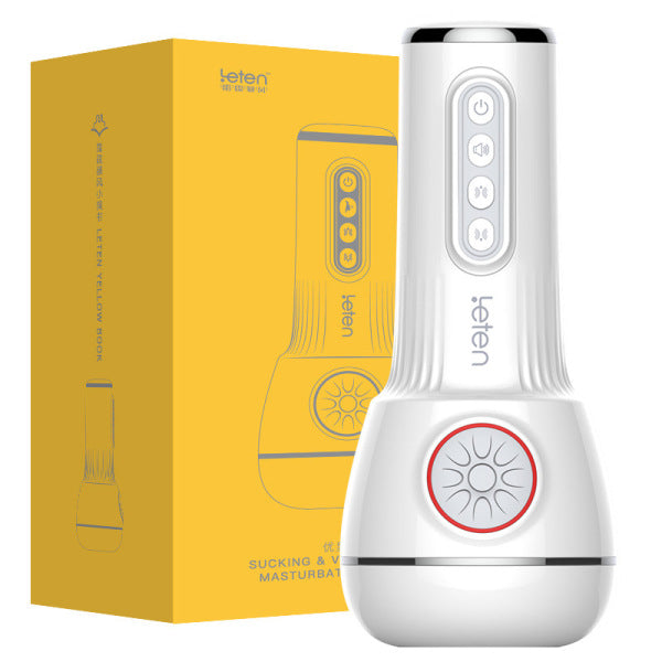 Leten 10-Frequency Vibration Suction Male Masturbator with Sound
