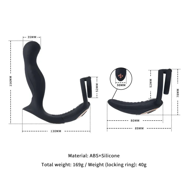 LOCKINK Prostate Massager with Cock Ring App Control
