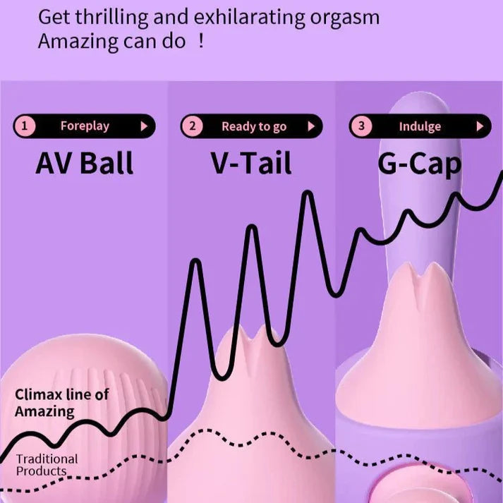 Monster AV Vibrator App-Controlled 3 in 1