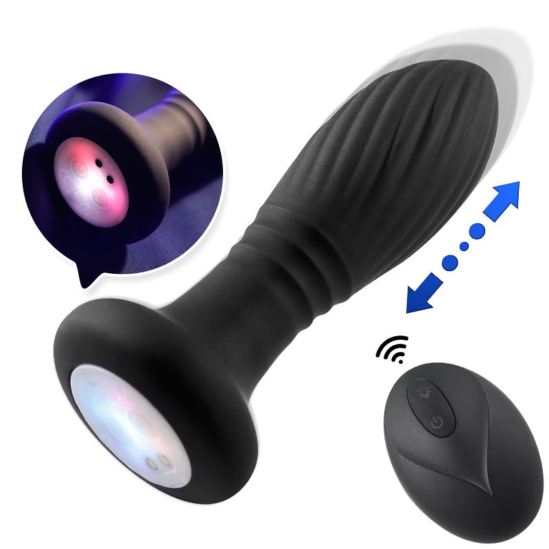 LED Remote Control Thrust Anal Plug Toy